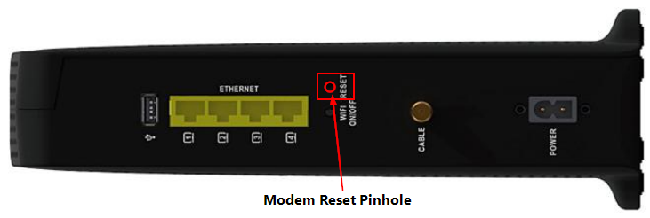 cable modem back